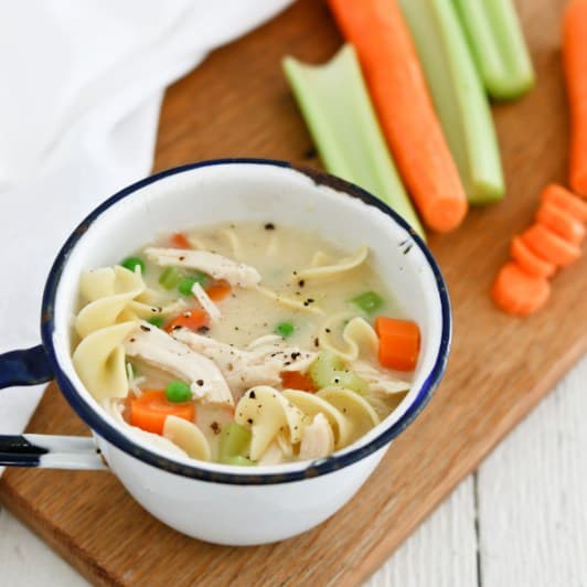 Pressure Cooker Short Cut Chicken Noodle Soup - InstaFresh Meals
