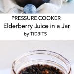 Pressure Cooker Elderberry Juice is like gifting health and wellness!