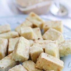 Perfect Instant Pot Tofu with Peanut Sauce