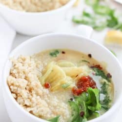 Pressure Cooker Soul Soothing Chicken Coconut Cabbage Soup