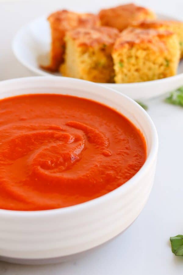 Instant Pot Veggie Lovers Tomato Basil Soup is easy throw together and the most flavorful tomato soup ever thanks to a few secret ingredients