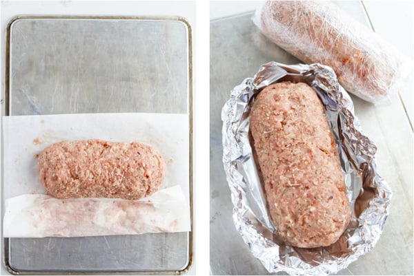 Instant Pot Stuffed Italian Meatloaf step by step process