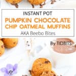 Oatmeal muffins on a white plate
