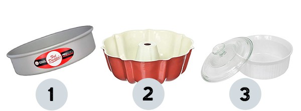  Nordic Ware 51322 Bundt Pan, 6-cup, Red: Home & Kitchen