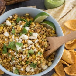 Instant Pot Mexican Street Corn Salad with Creamy Jalapeno Sauce
