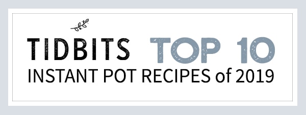 Instant pot recipes displayed in a square
