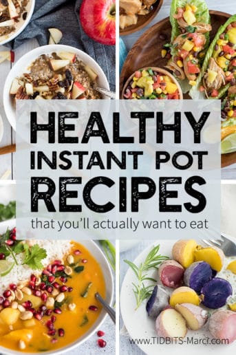 Collage of healthy Instant Pot recipes