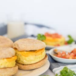 Instant Pot Sausage, Egg, and Cheese Breakfast Sandwich
