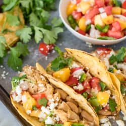 Instant Pot Chili Lime Chicken Tacos