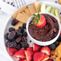 Healthy Chocolate Hummus with Homemade Instant Pot Chickpeas