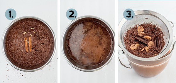 step by step collage of how to make chia crio bru in the instant pot