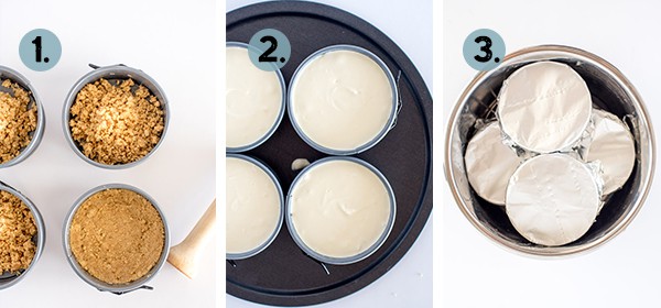 how to make instant pot mini cheesecakes