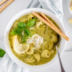 Instant Pot Zucchini Tortellini Soup