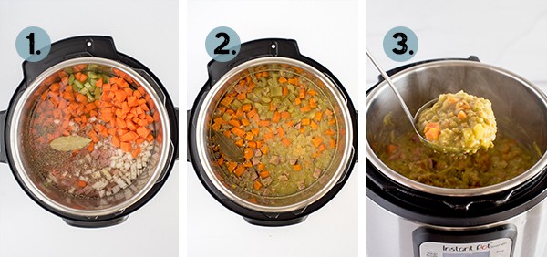 how to make instant pot split pea soup